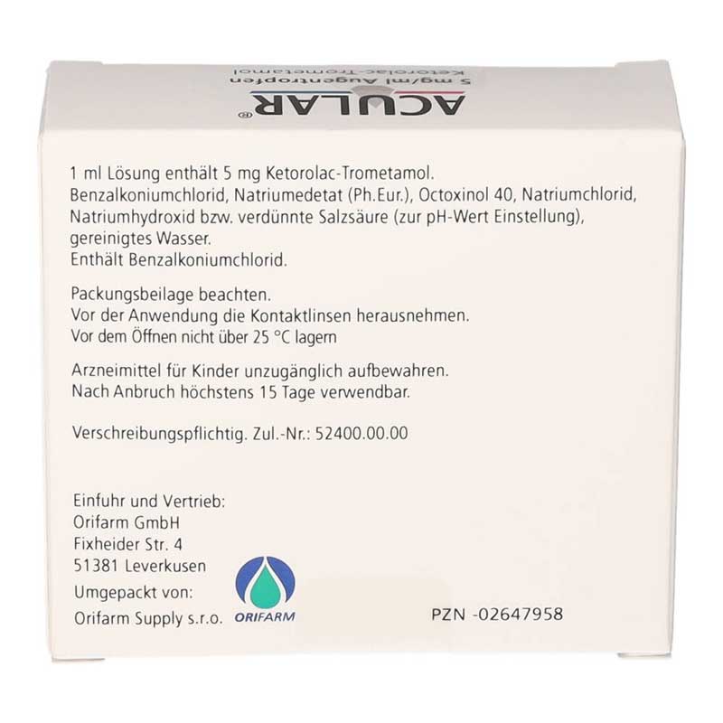 ACULAR 5 mg/ml Augentropfen 3X5 ml Augentropfen