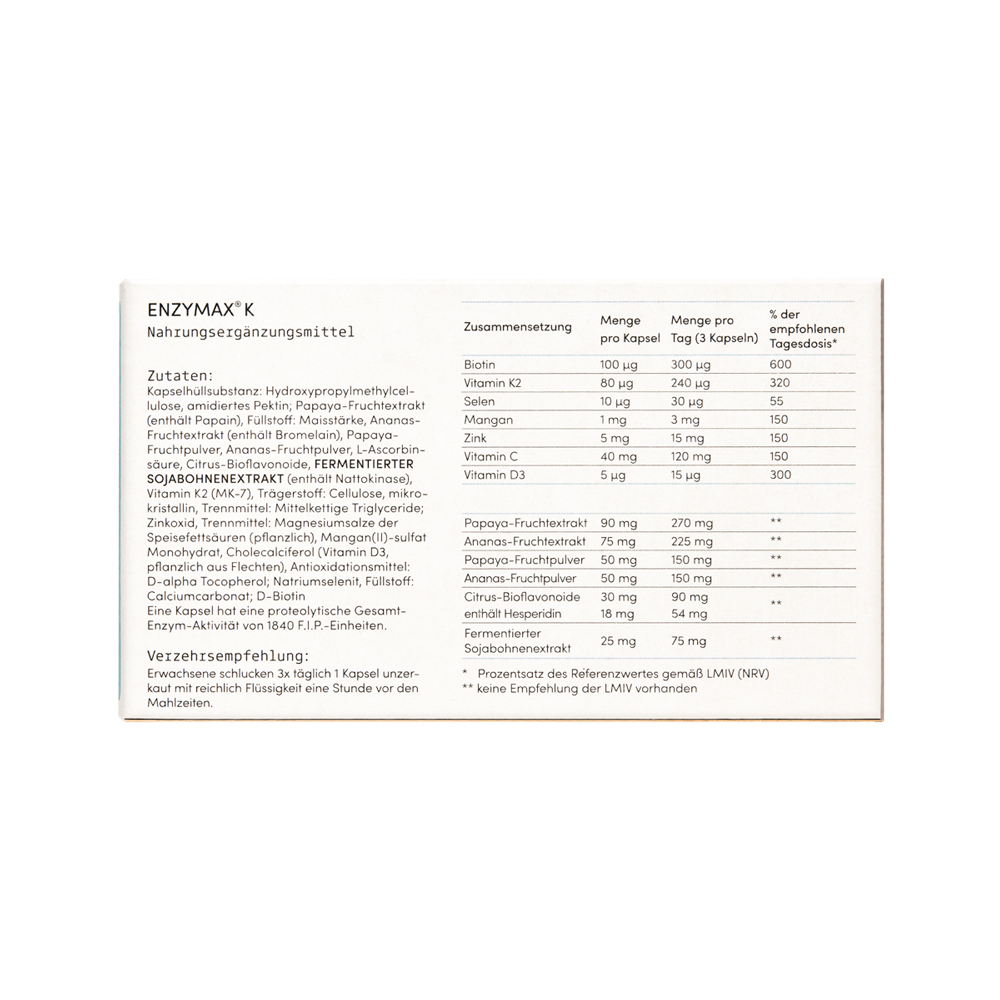 ENZYMAX K 60 St Kapseln