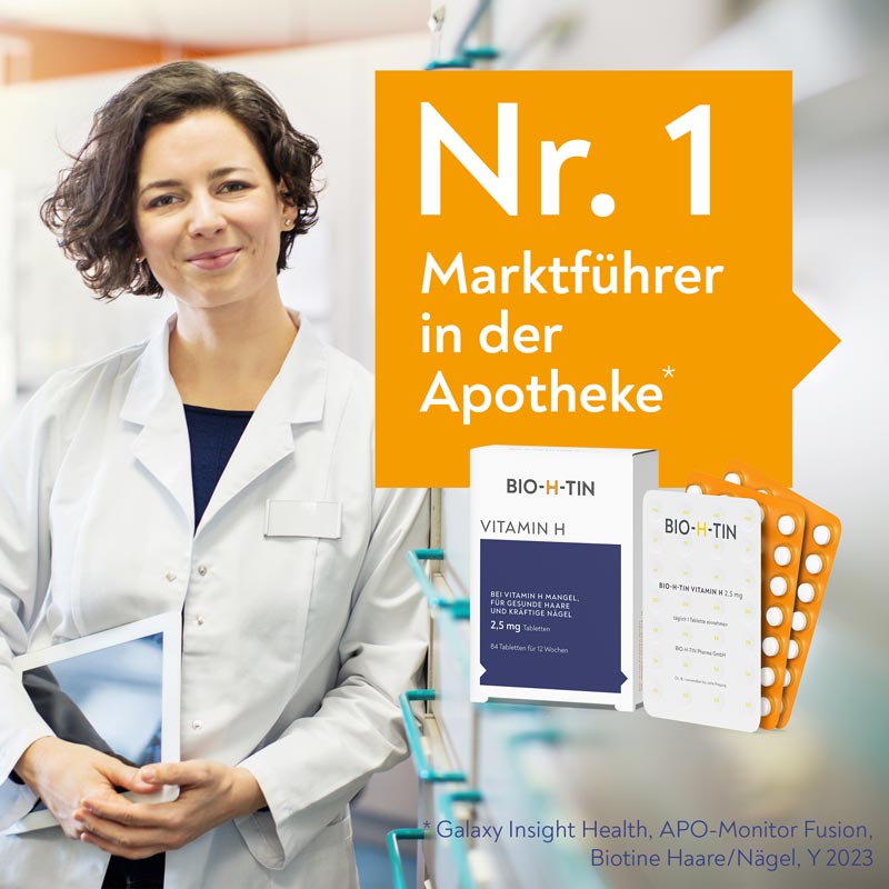 BIO-H-TIN VITAMIN H 2,5 mg, 2x84 für 2x12 Wochen  2X84 St Tabletten