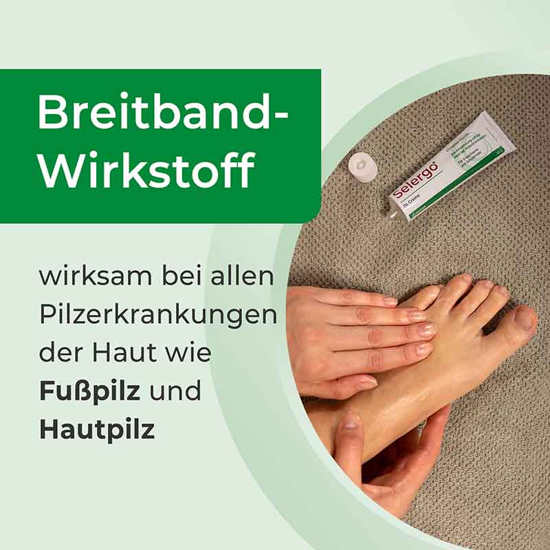 Selergo 1% Creme bei Fuß- und Hautpilz 20 g Creme