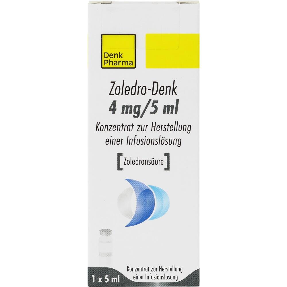 zoledro 4 mg/5 ml Infusionslsg.-Konzentrat Denk  1X5 ml Infusionslösungskonzentrat
