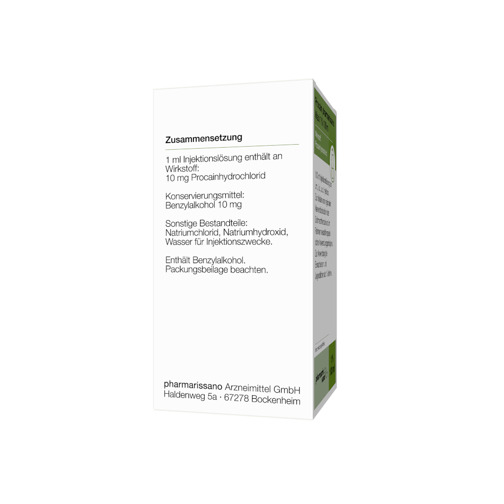 Procain pharmarissano Maxi 1% 100ml 100 ml Injektionslösung