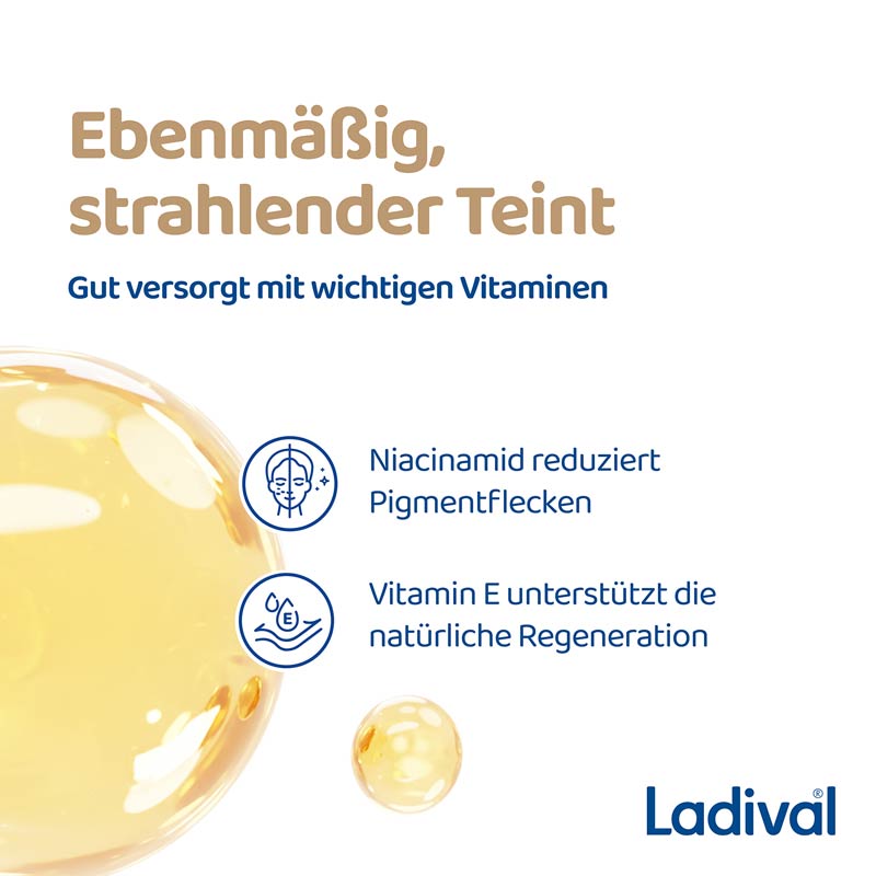 Ladival Anti-Pigment Getönt Sonnenschutz-Creme Gesicht LSF 50+: Sonnencreme Anti-Pigmentflecken mit Niacinamid & Vitamin E, kaschierende BB Cream für ebenmäßige Haut, nicht komedogen mit leichter Deckkraft, 50 ml