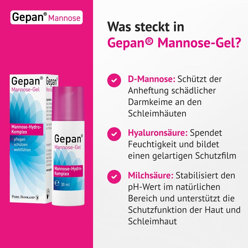Gepan Mannose-Gel die Intimpflege mit Schutzfaktor 30 ml 30 ml Gel