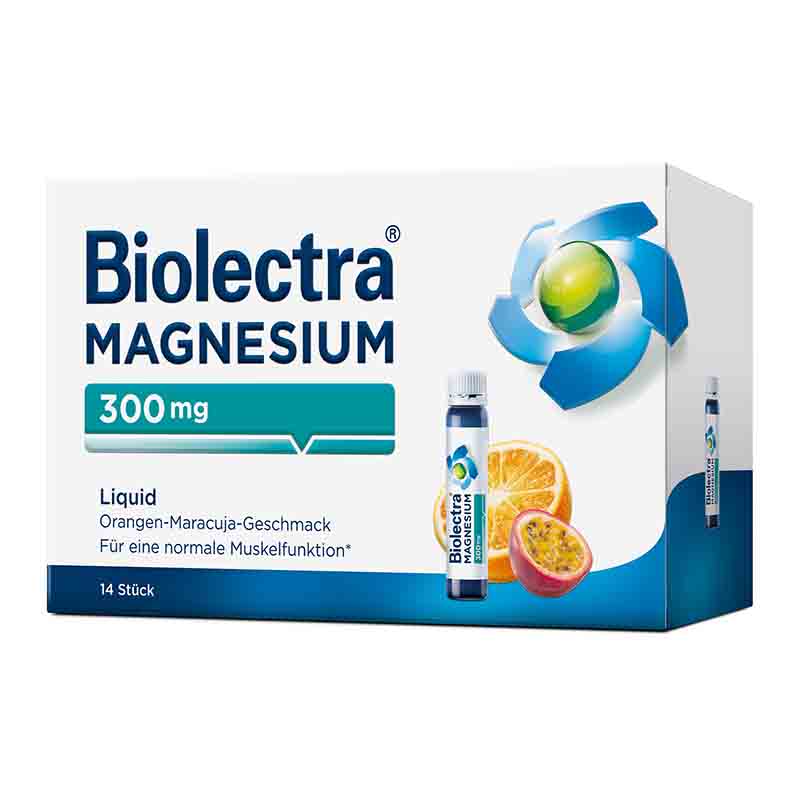 Biolectra MAGNESIUM 300mg Liquid Orange-Maracuja  14 St Liquidum