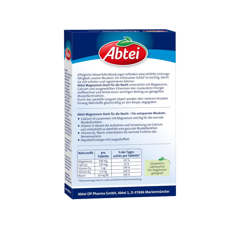 Abtei Magnesium DEPOT Stark für die Nacht 30 St Tabletten