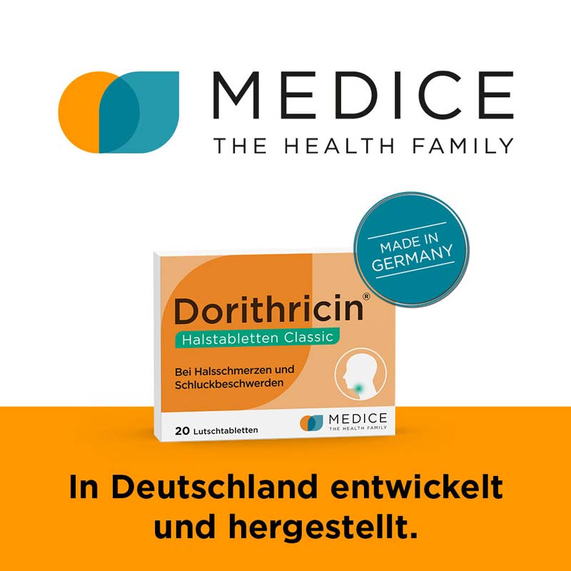 Dorithricin Classic Lutschtabletten bei Halsschmerzen  20 St Lutschtabletten