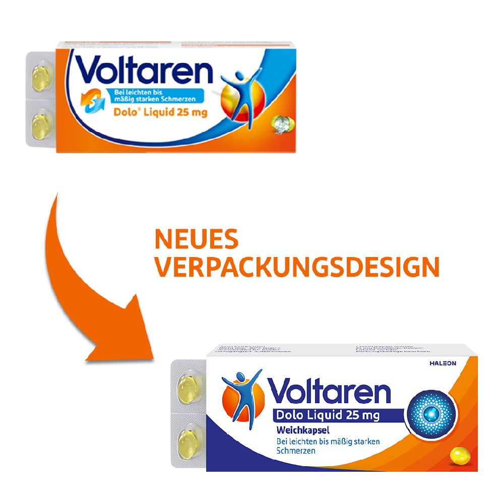Voltaren Dolo Liquid 25 mg 10 St Weichkapseln