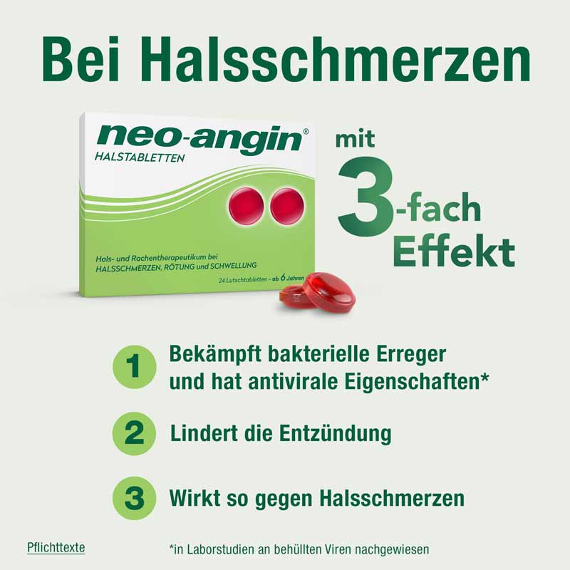 neo-angin HALSTABLETTEN 24 St Lutschtabletten