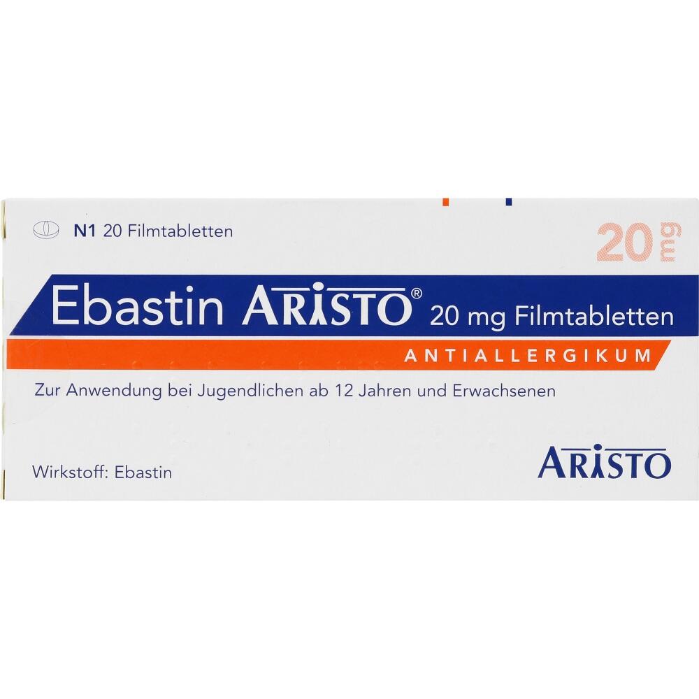 Ebastin Aristo 20mg 20 St Filmtabletten