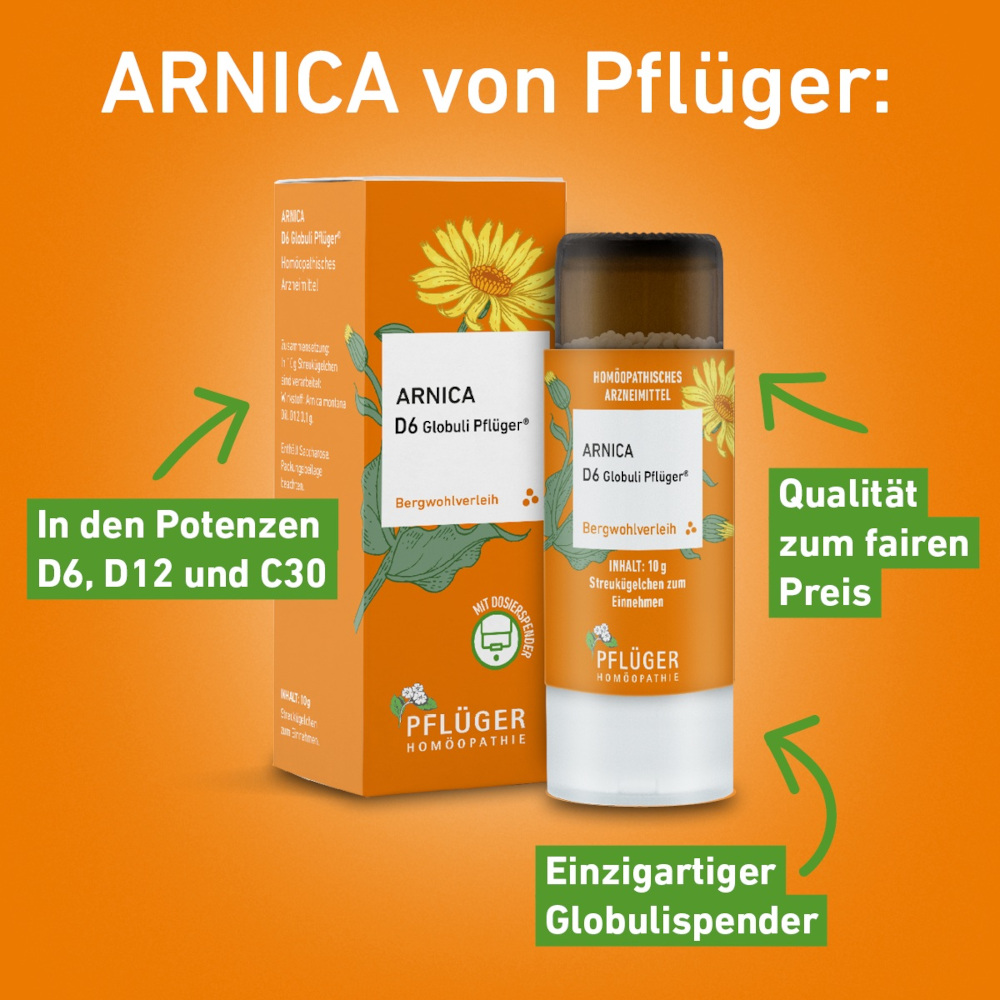 Arnica D6 Globuli Pflüger 10 g Globuli