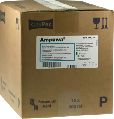 AMPUWA Plastikflasche Injektions-/Infusionslösung 10X500 ml Injektions-/Infusionslösung