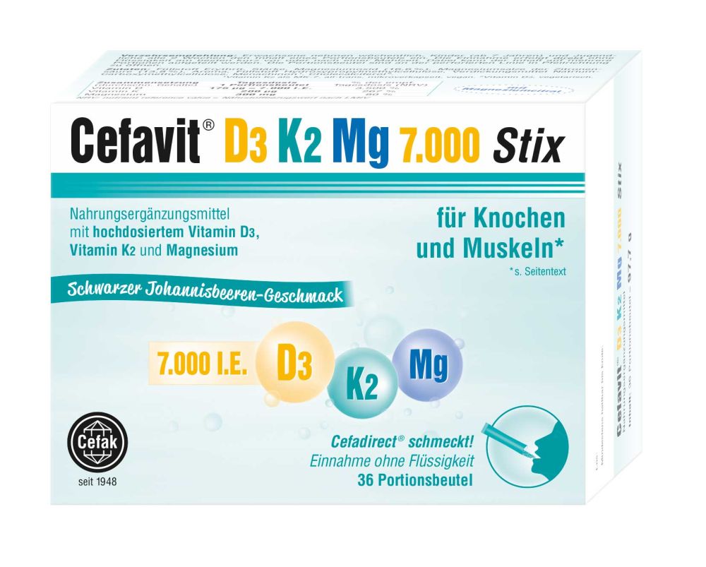 Cefavit D3 K2 Mg 7.000 Stix 36 St Granulat