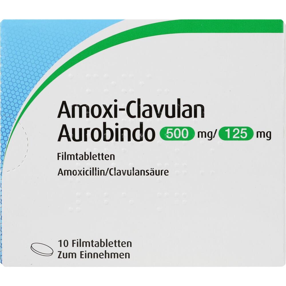 Amoxi-Clavulan Aurobindo 500mg/125mg 10 St Filmtabletten