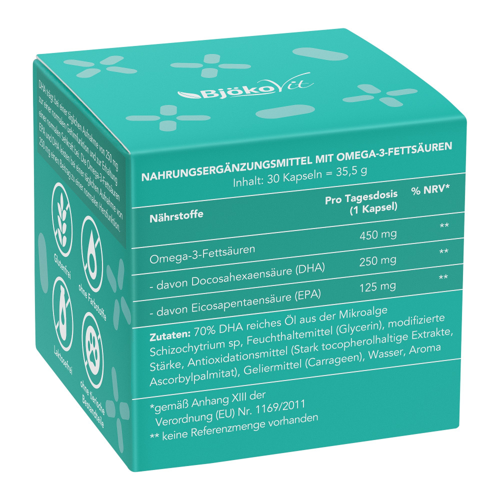 OMEGA-3 DHA+EPA vegan  30 St Kapseln