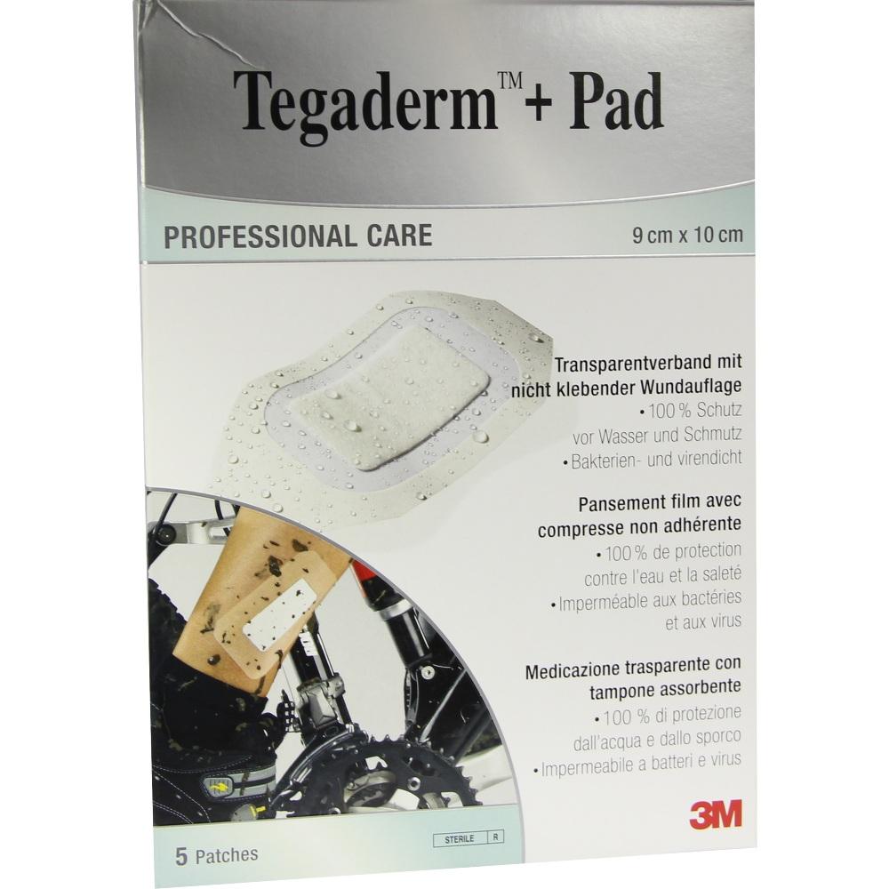 TEGADERM 3M Plus Pad 9x10 cm Fertigverb.3586NP 5 St Verband
