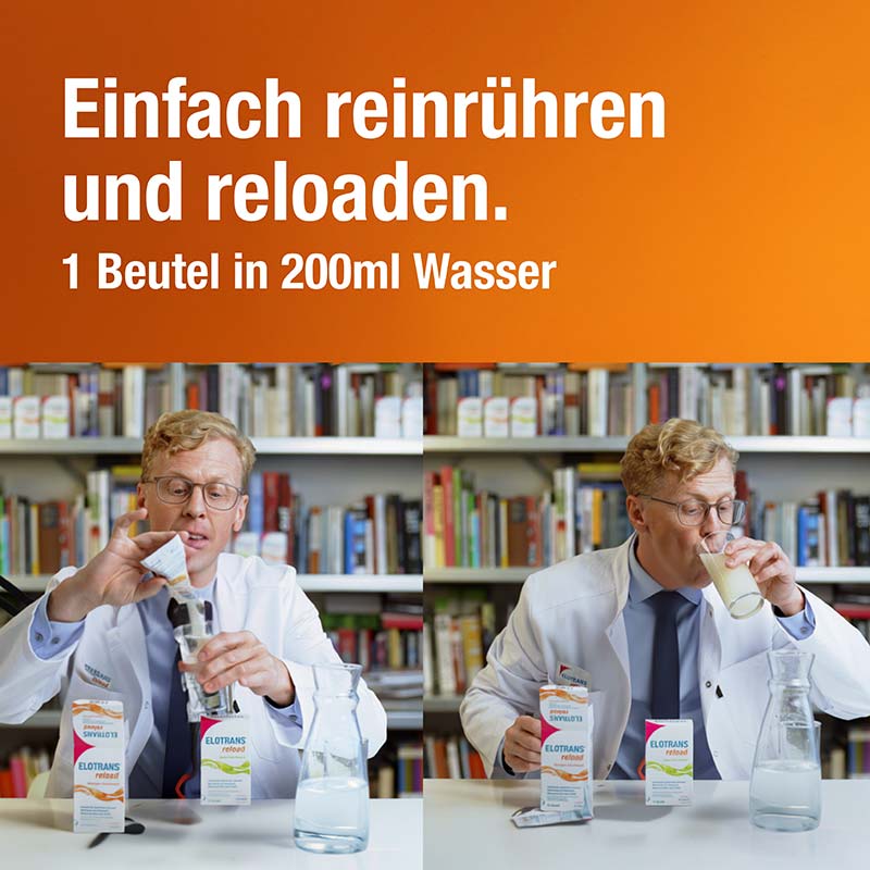 ELOTRANS reload Isotonische Elektrolyt-Glucose-Mischung 15X7.57 g Beutel