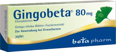 Gingobeta 80mg 30 St Filmtabletten