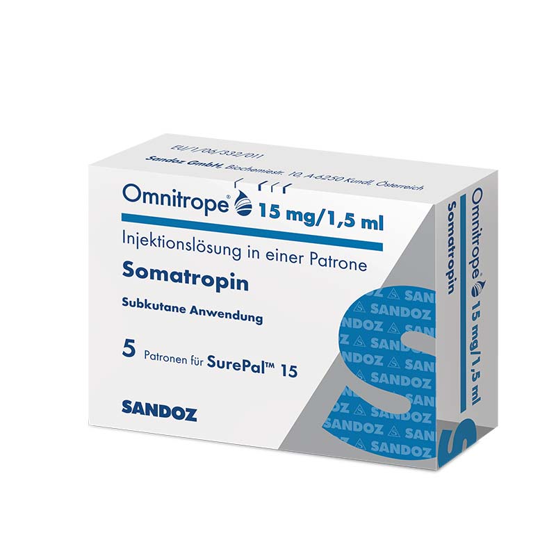 OMNITROPE 15 mg/1,5 ml Injektionslösung f.SurePal 5 St Injektionslösung