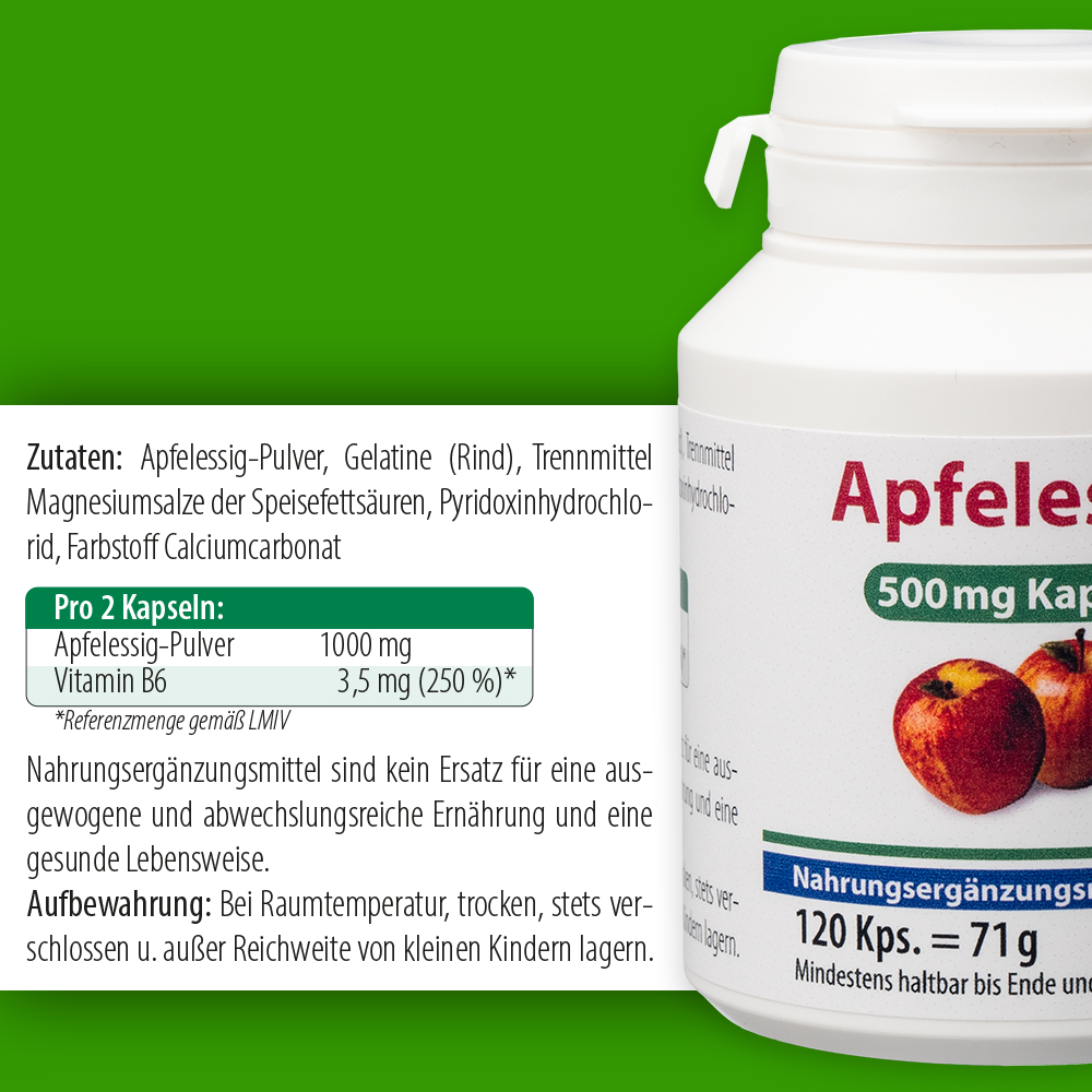APFELESSIG 500 Kapseln 120 St Kapseln