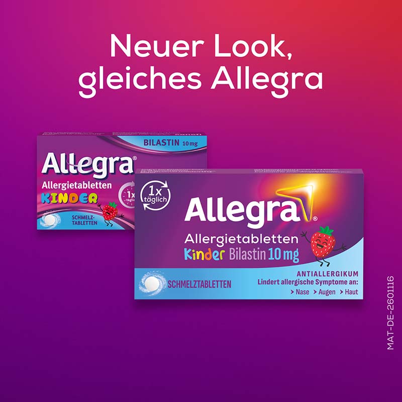 Allegra Allergietabletten KINDER 10 mg 6 St Schmelztabletten