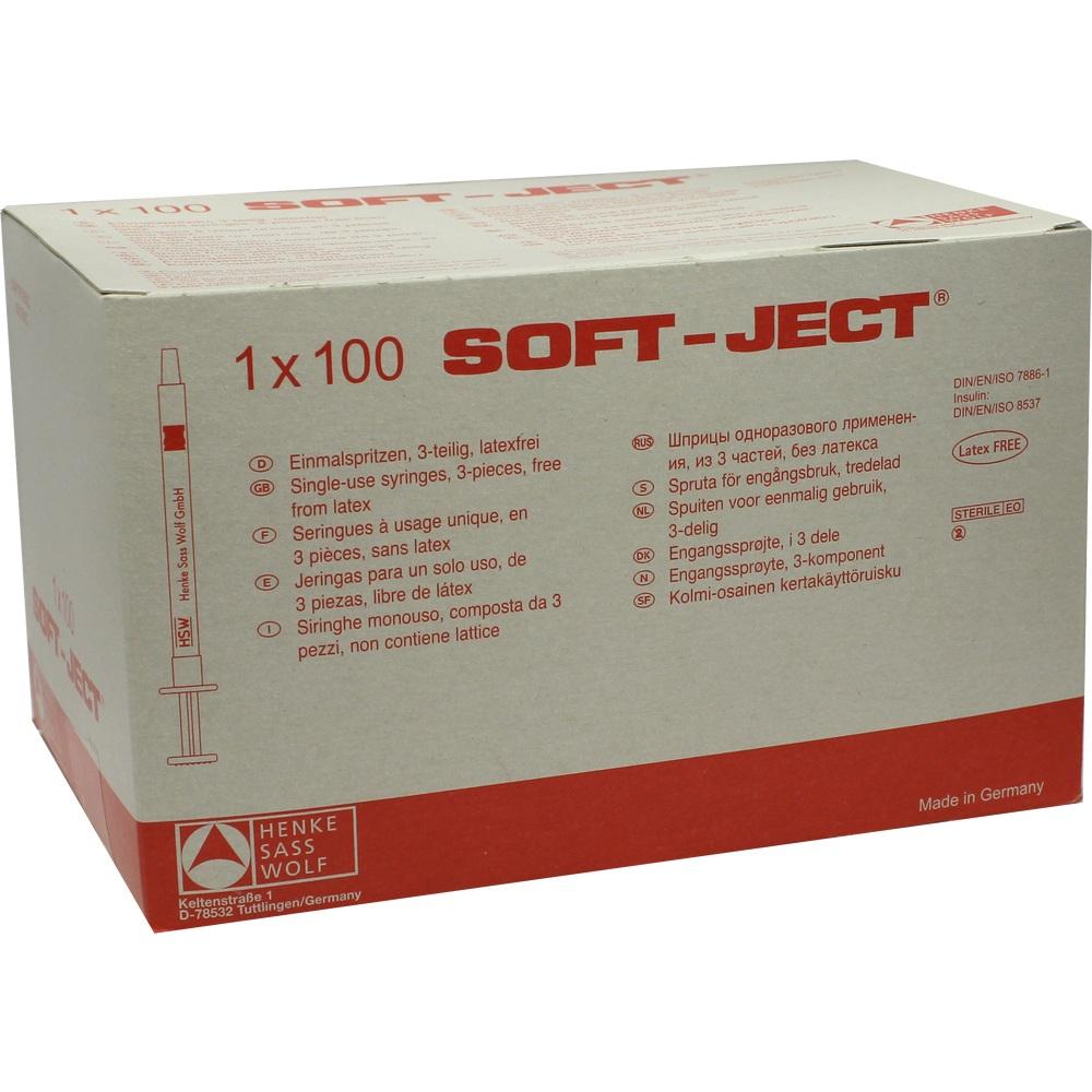 TUBERKULINSPRITZE 1 ml ohne Kanüle Dahlhausen 100 St Spritzen