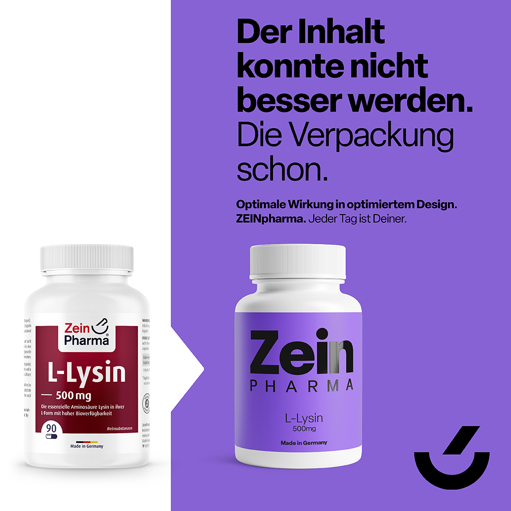 Zein PHARMA L-LYSIN 500mg 90 St Kapseln
