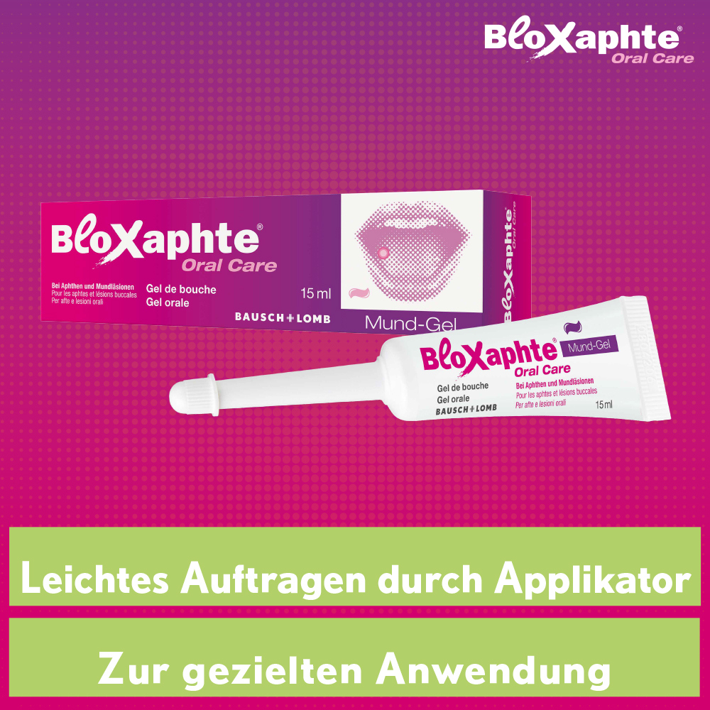Bloxaphte Oral Care Mundgel bei Aphthen und Verletzungen im Mund 15 ml Gel