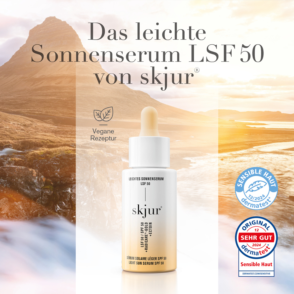 skjur LEICHTES SONNENSERUM LSF 50 30 ml Creme