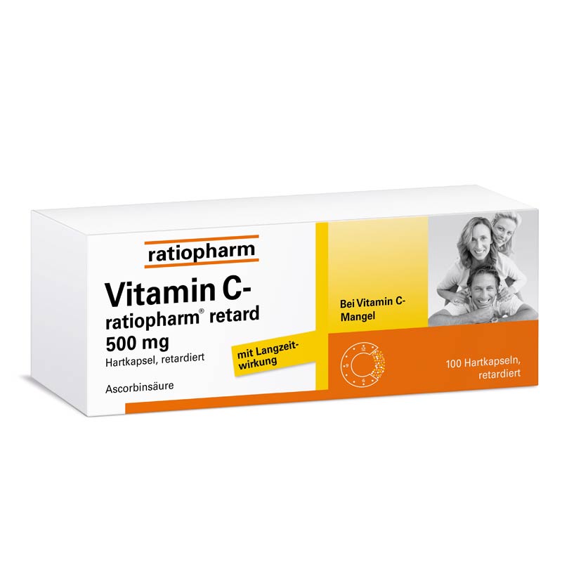 Vitamin C-ratiopharm retard 500 mg 100 St Retard-Kapseln