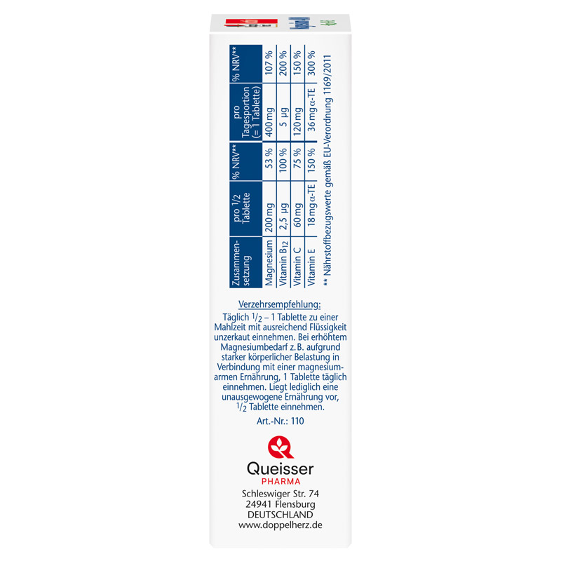 Doppelherz aktiv Magnesium 400 + B12 + C + E  30 St Tabletten