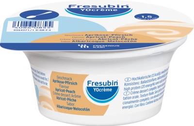 Fresubin YOcrème Aprikose-Pfirsich 4X125 g Creme