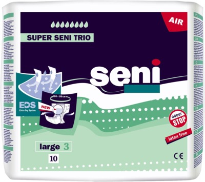 SUPER SENI Trio Gr.3 L Inkontinenzhose 10 St