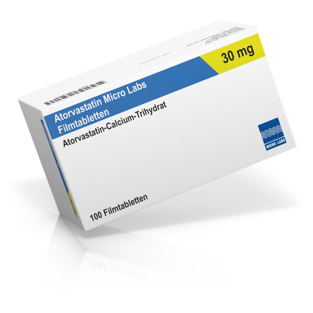Atorvastatin Micro Labs 30mg 30 St Filmtabletten