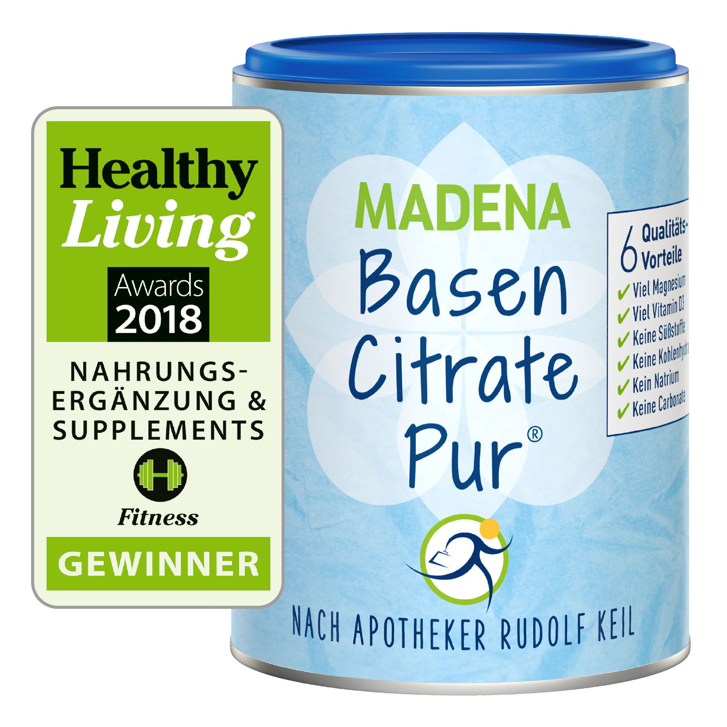 MADENA Basen Citrate Pur 216 g Pulver