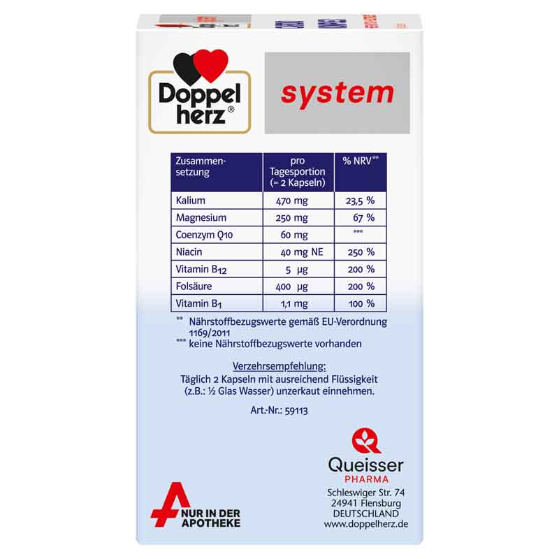 Doppelherz system CARDIO KOMPLEX 60 St Kapseln