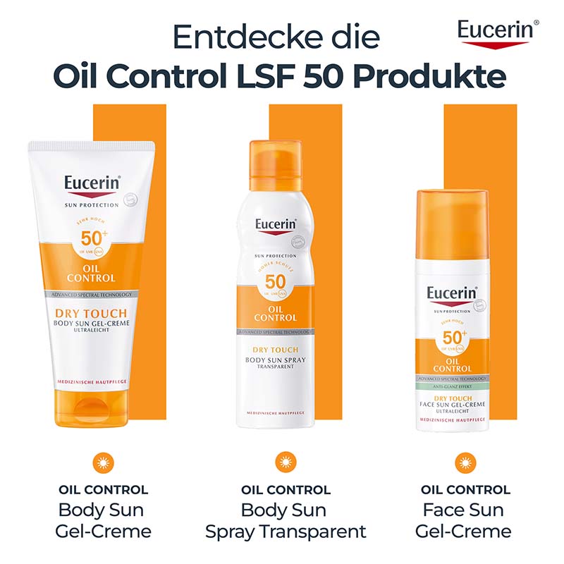 Eucerin SUN OIL CONTROL DRY TOUCH BODY SUN SPRAY TRANSPARENT LSF 50+  200 ml Spray