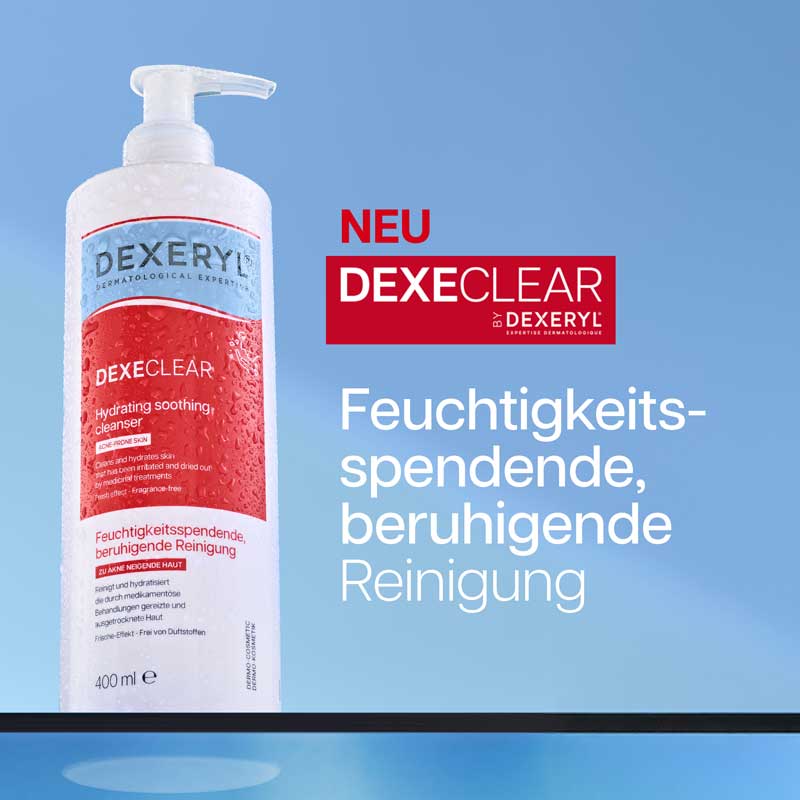 DEXECLEAR feuchtigkeitsspendende, beruhigende Reinigung 400 ml Gel