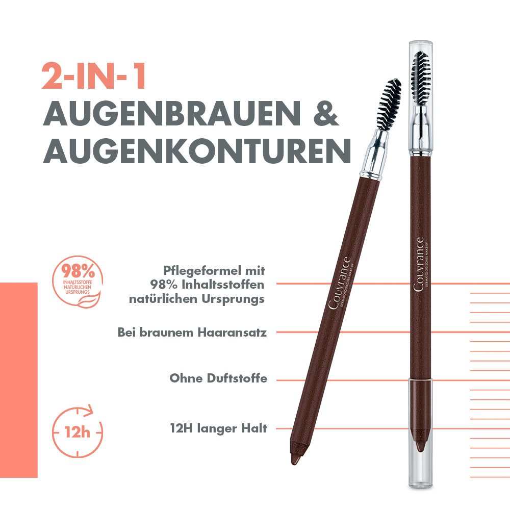 Avène Couvrance Augenbrauen Korrekturstift 02 dunkelbraun  1.19 g Stifte