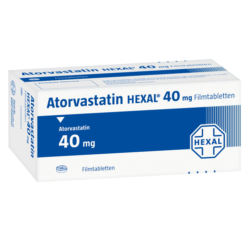 Atorvastatin HEXAL 40 mg 100 St Filmtabletten