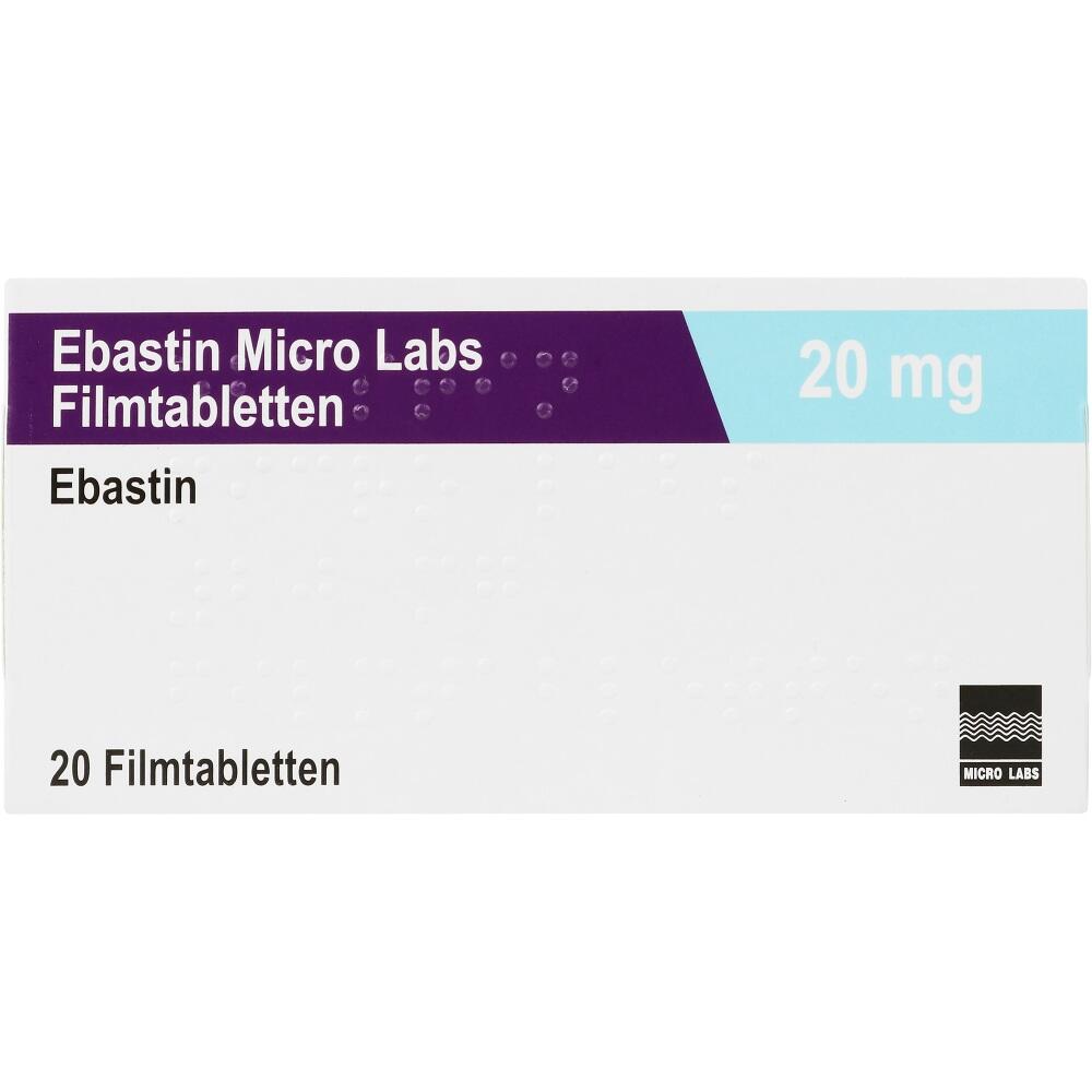 Ebastin Micro Labs 20 mg 20 St Filmtabletten