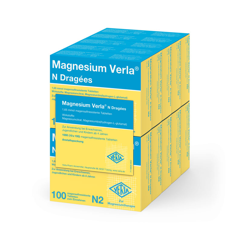 Magnesium Verla N Dragées  10X100 St Tabletten magensaftresistent