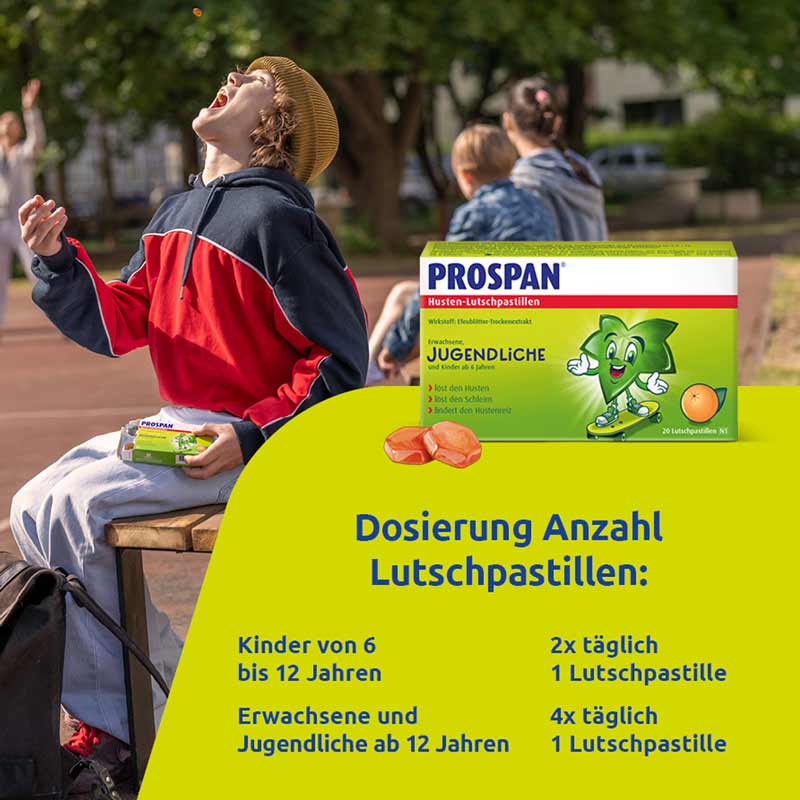 PROSPAN Husten-Lutschpastillen 20 St Pastillen