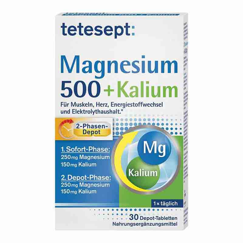 tetesept Magnesium 500 + Kalium  30 St Tabletten