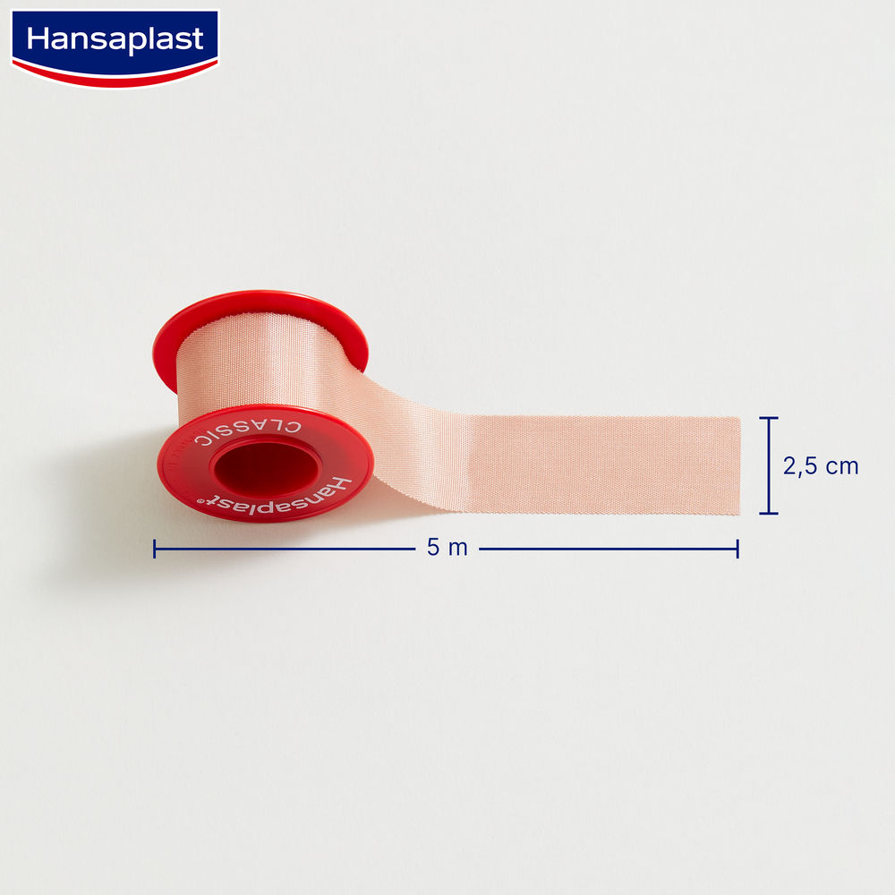 Hansaplast Classic 5m x 2,5cm 1 St Pflaster