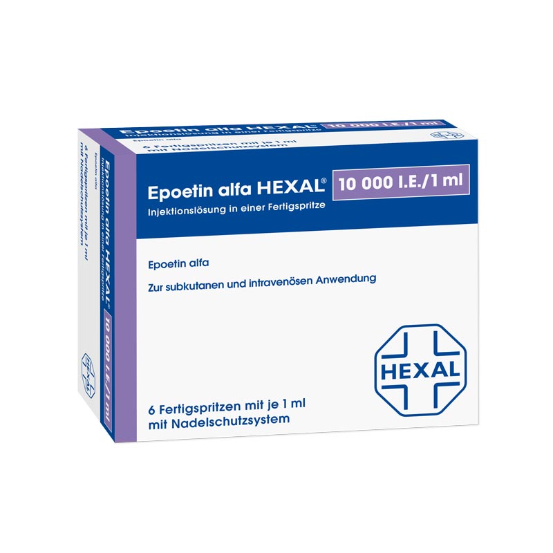 Epoetin alfa HEXAL 10000 I.E./1 ml 6X1 ml Fertigspritzen
