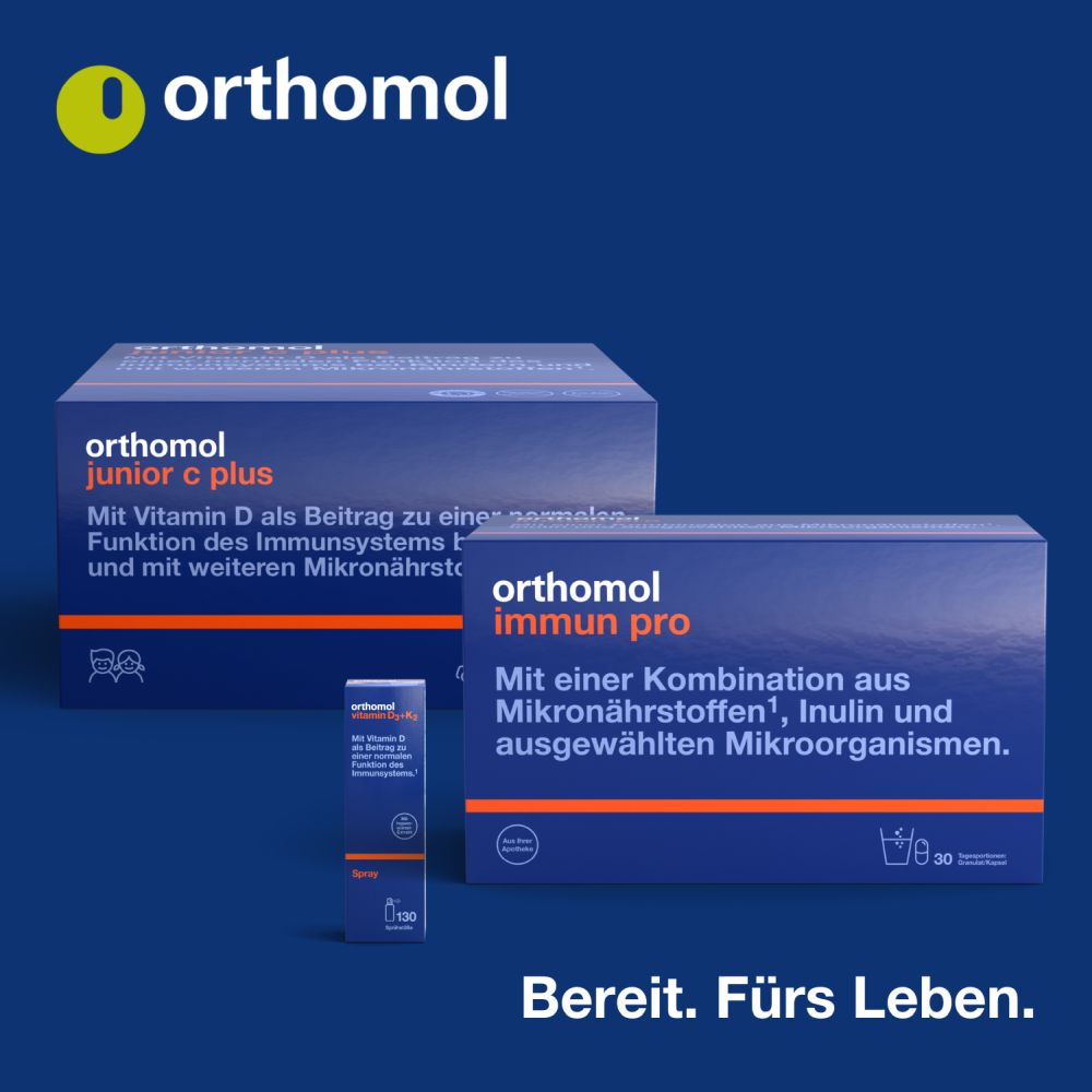 orthomol immun - Mikronährstoffe mit Vitamin C, Vitamin D und Zink - Trinkampullen/Tabletten
