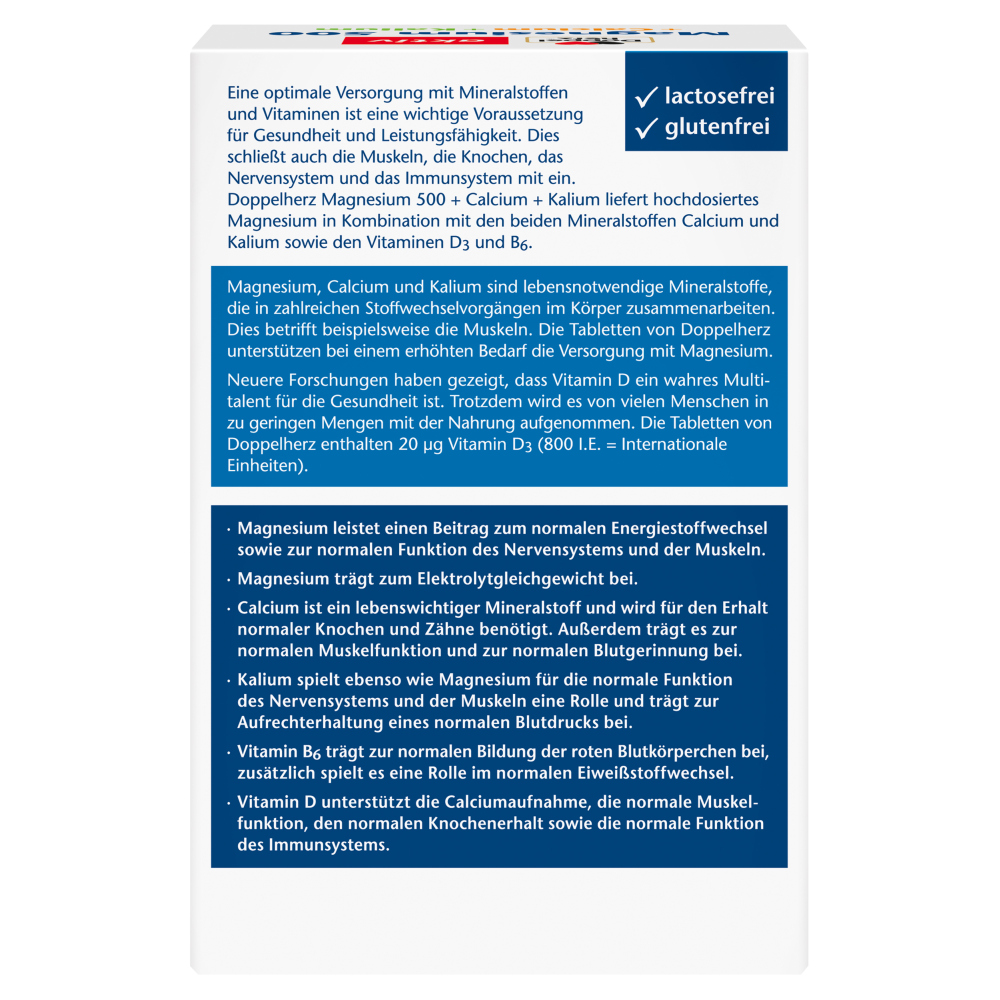 Doppelherz aktiv Magnesium + Calcium + Kalium 100 St Tabletten