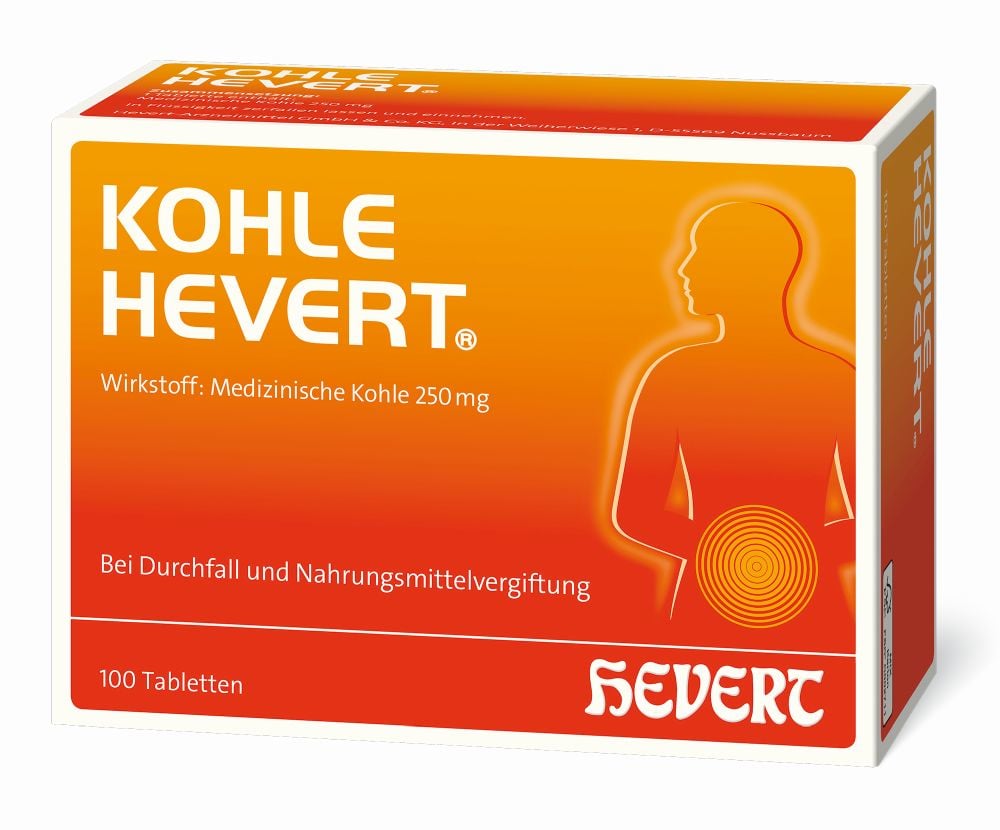 KOHLE HEVERT 100 St Tabletten