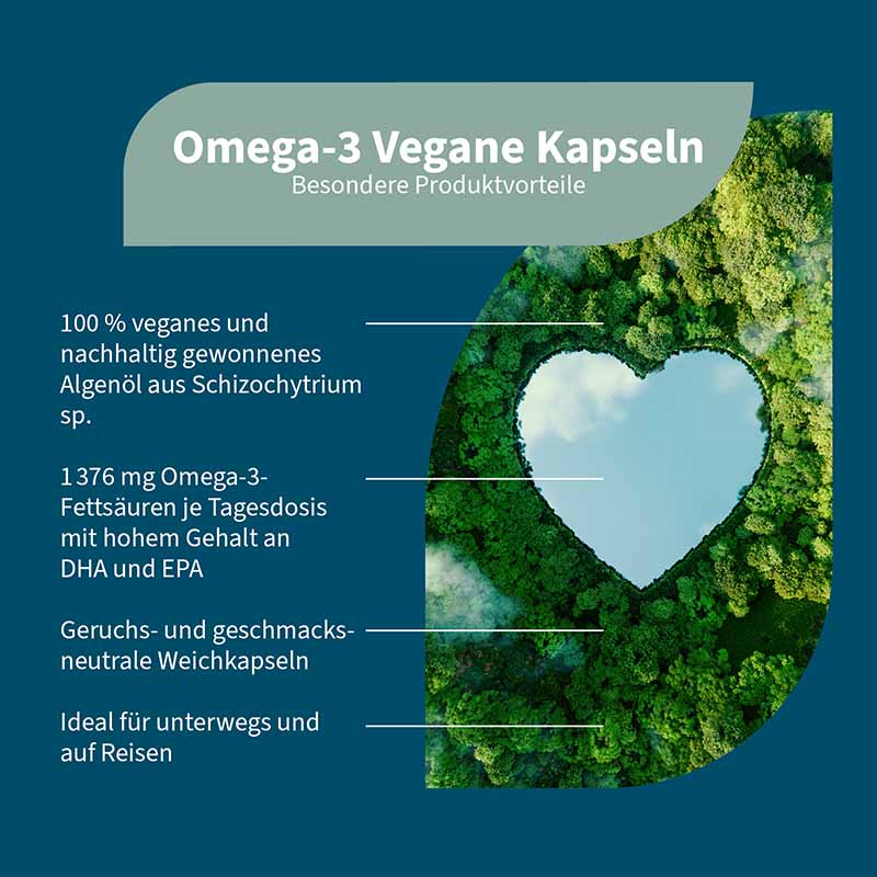 NatuGena Omega-3 Vegane Kapseln 90 Kapseln 90 St Kapseln